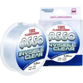 Asso Invisible Clear Paralel Fluoro Carbon 50 mt - 0.19 mm Misina