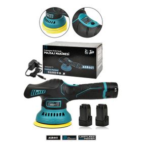 Assur 12V Orbital 6 Kademli Cila Pasta Parlatma Polisaj Makinesi