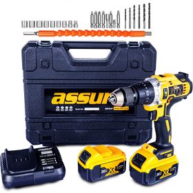 Assur 36 V 5 Ah Li-ıon 13 mm Mandren Şarjlı Darbeli Çift Akülü Matkap