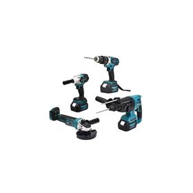 Assur ASR1041 Akülü 4'lü Somun Sökme Vidalama Matkap Kırıcı Delici Set