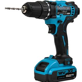 Assur Plus 12 V Çift Akülü Vidalama Şarjlı Matkap