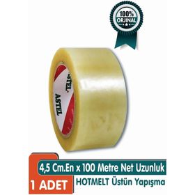 Astel 45 mm 100 mt Şeffaf Koli Bandı