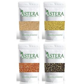 Astera 100 gr Ak Darı + 100 gr Sarı Darı + 100 gr Kırmızı + 100 gr Siyah Darı