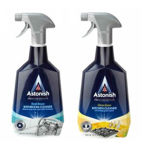 Astonish Metal Sprey Yüzey Temizleyici 750 ml & 750 ml Banyo Temizleyici