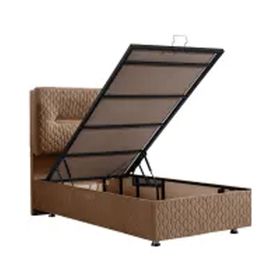 Astra 100x200 cm Kahverengi Baza ve Başlık Seti