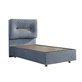 Astra 100x200 cm Mavi Baza ve Başlık Seti