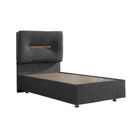 Astra 120x200 cm Antrasit Baza ve Başlık Seti