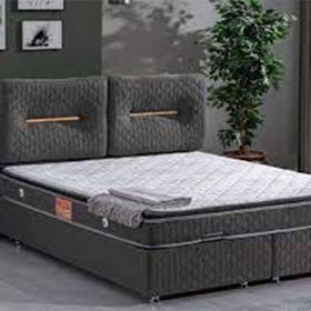 Astra 140x190 cm Antrasit Baza ve Başlık Seti
