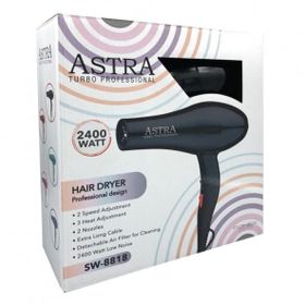 Astra Turbo 2400 W Siyah Profesyonel Fön Makinesi