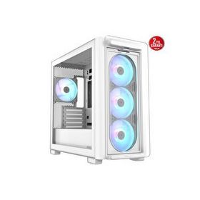 Asus A23 Plus Temperli Cam ARGB Fanlı Beyaz Micro ATX Gaming Bilgisayar Kasası