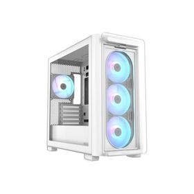 Asus A23 Plus Temperli Cam ARGB Fanlı Beyaz Micro ATX Gaming Bilgisayar Kasası