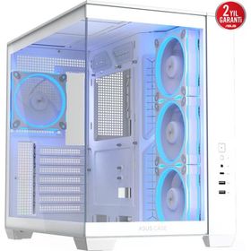 Asus A32 Plus ARGB Fanlı Beyaz ATX Gaming Bilgisayar Kasası