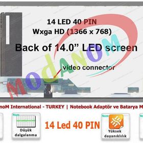 Asus A42JR A42JV A42JY A42JZ A42N 14 LED 14 Uyumlu LCD Ekran Panel
