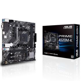 Asus A520M-K AMD A520 Soket AM4 DDR4 4600 Mhz Anakart