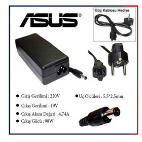 Asus A53 A53S A53SC A53SD A53SJ A53SK Uyumlu Notebook Adaptör