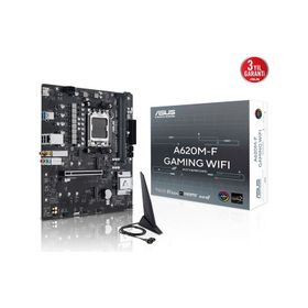 Asus A620M-F Gaming 2xDDR5 2xM.2 HDMI Wi-Fi 6E Bluetooth v5.3 AM5 Soket Gaming Anakart