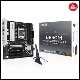Asus B850M Max Gaming WiFi AMD AM5 DDR5 Micro ATX Anakart