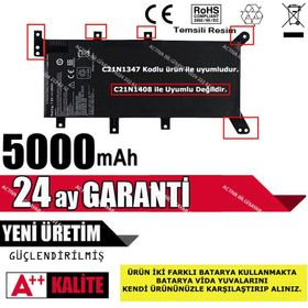 Asus F554l, F555l, Fl5500l, Fl5600l Batarya