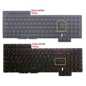 Asus G701V Işıklı V1 Uyumlu Laptop Klavye