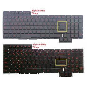 Asus G701VI-XS72K Işıklı V1 Uyumlu Laptop Klavye