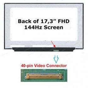 Asus G731GV-EV012 40 Pin FHD 144HZ 17.3 inç Uyumlu Laptop Ekran