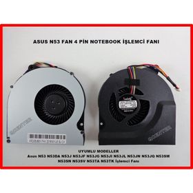 Asus N53 Notebook Uyumlu Fan