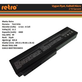 Asus N61JV Notebook Klavye