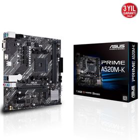 Asus Prime A520M-K AMD AM4 DDR4 Micro ATX Anakart