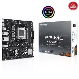Asus Prime A620AM-K 2xDDR5 1X M.2 DP Hdmı AM5 Soket Anakart