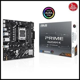 Asus Prime A620AM-K 2xDDR5 1X M.2 DP Hdmı AM5 Soket Anakart