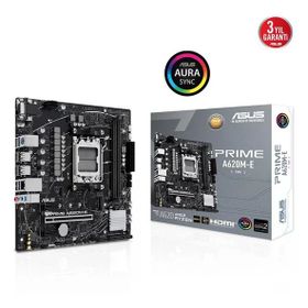 Asus Prime A620M-E CSM DDR5 6400 Mhz OC M.2 VGA-HDMI-DP PCIE 4.0 AM5 Matx Anakart