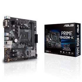 Asus Prime B450M-K II AMD B450 AM4 DDR4 4400 HDMI DVI VGA M2 USB3.2 mATX Bios Flashback Anakart