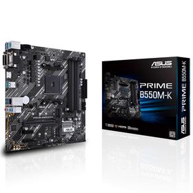 Asus Prime B550M-K AMD B550 Soket AM4 4866 MHz DDR4 2xM.2 USB 3.2 Aura RGB mATX Anakart