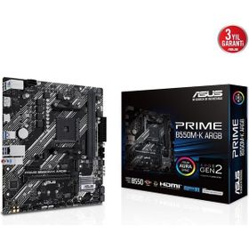 Asus Prime B550M-K ARGB AMD AM4 DDR4 Micro ATX Anakart