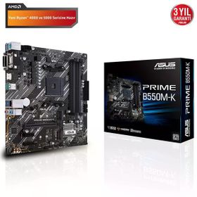 Asus Prime B550M-K ARGB AMD AM4 DDR4 Micro ATX Anakart