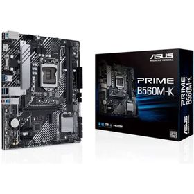 ASUS PRIME B560M-K INTEL B560 LGA1200 DDR4 4800 HDMI VGA 2X M2 USB3.2 AURA RGB MATX ASUS 5X PROTECTION III ARMOURY CRATE AI SUİTE 3