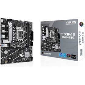 Asus Prime B760M-R D4 DDR4 5333 Mhz OC M.2 HDMI PCIE 4.0 1700P Matx Anakart