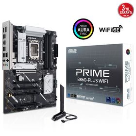 Asus Prime B860-PLUS WiFi 8200 MHz DDR5 Soket LGA1851 M.2 HDMI DP ATX Anakart