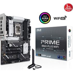 Asus Prime B860-PLUS WiFi 8200 MHz DDR5 Soket LGA1851 M.2 HDMI DP ATX Anakart