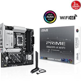 Asus Prime B860M-A WiFi 8666 MHz DDR5 Soket LGA1851 M.2 HDMI DP mATX Anakart