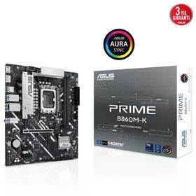Asus Prime B860M-K DDR5 8800 Mhz OC M.2 HDMI-DP PCIE 4.0 1851P Matx Anakart