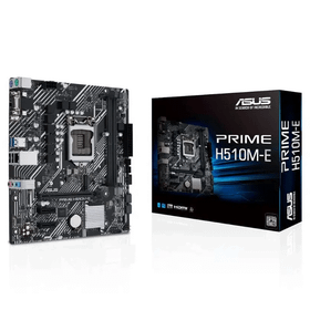 ASUS PRIME H510M-E Intel H510 LGA1200 DDR4 3200 DP HDMI VGA M2 USB3.2 AURA RGB mATX ASUS 5X PROTECTI Anakart