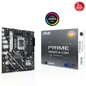 Asus Prime H810M-A-CSM DDR5 6400 Mhz OC M.2 HDMI-DP PCIE 4.0 1851P Matx Anakart