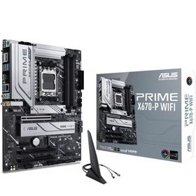 Asus Prime X670-P Wifi 4xDDR5 3xM.2 HDMI DP Type-C Wi-Fi 6 Bluetooth v5.2, AMD Ryzen 7000 Serisi AM5 Soket Anakart