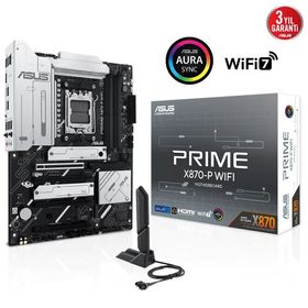 Asus Prime X870-P-WIFI 4xDDR5 4xM.2 HDMI DP Type-C Bluetooth V5.4 AMD Ryzen 9000-8000-7000 Serisi AM5 Soket Anakart