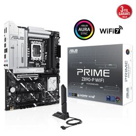 Asus Prime Z890-P Wi-Fi 7600 MHz 4xDDR5 4x M.2 HDMI DP 1xThunderbolt 5.4 Intel Core Ultra CPU Seri 2 LGA1851 Soket Gaming Anakart
