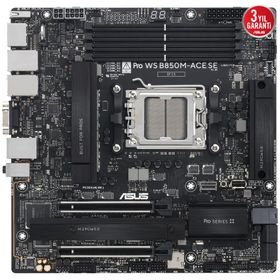 Asus Pro WS B850M-ACE SE AMD AM5 DDR5 Micro ATX Anakart