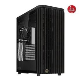Asus ProArt PA401 Wood Edition Temperli Siyah Fanlı ATX Bilgisayar Kasası