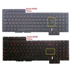 Asus Rog G701VI Işıklı V2 Uyumlu Laptop Klavye