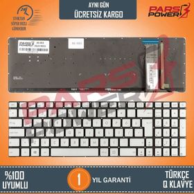 Asus ROG G771 G771JM G771JW Notebook Işıklı TR Gri Uyumlu Klavye